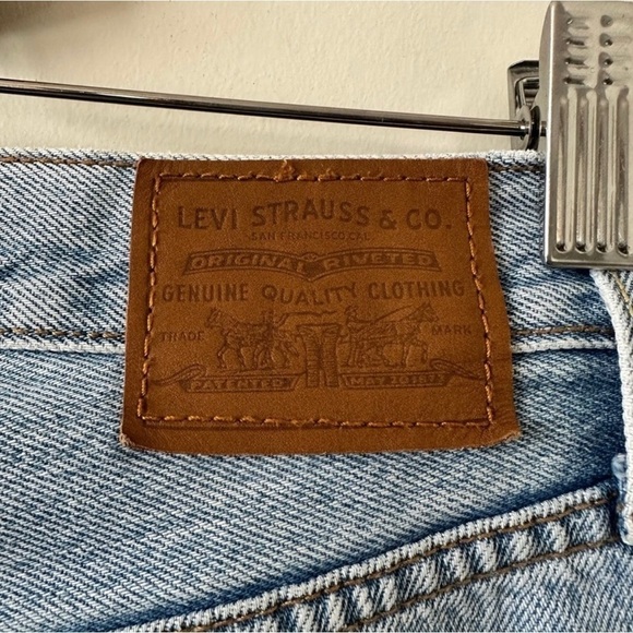 LEVI’S-BLUE Ribcage Split Flare Jeans (Size:27) - Picture 11 of 14